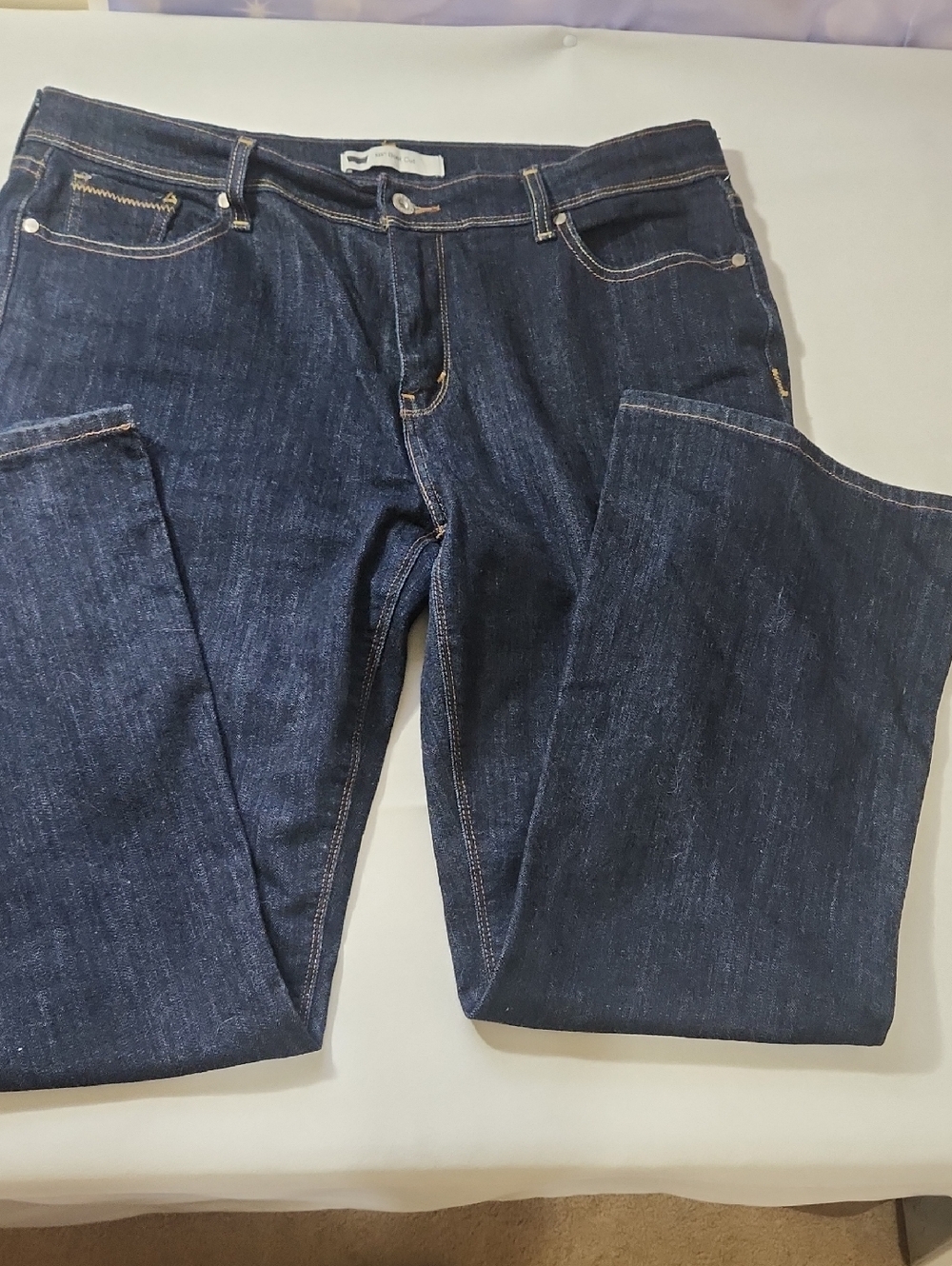 Levi's Women's Boot Cut Jeans in Dark Blue Denim